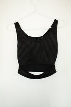 Load image into Gallery viewer, Cut Out Front Rib Knit Crop Top
