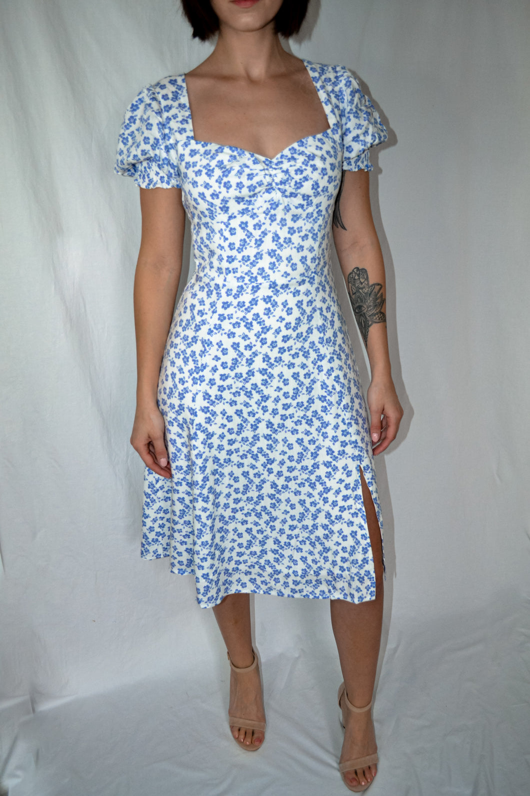 Shes A Wildflower Floral Print Midi Dress