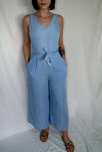 Arizona Chambray Cross Back Jumpsuit